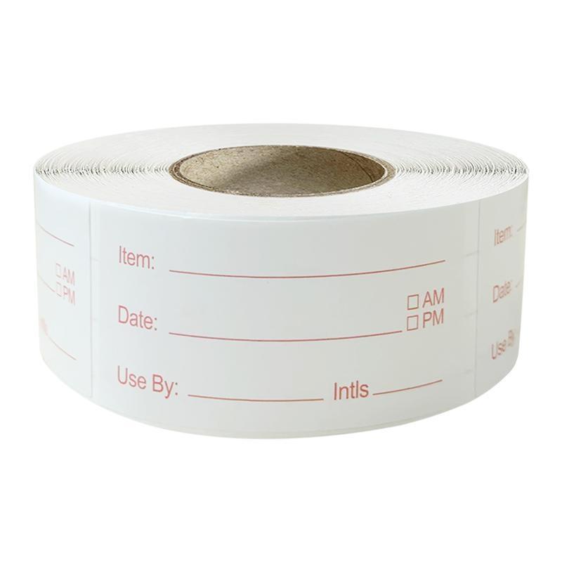 Food Storage Labels - 500 Stück/Rolle 5*2,5cm Küchenetiketten für Kühlschrank,