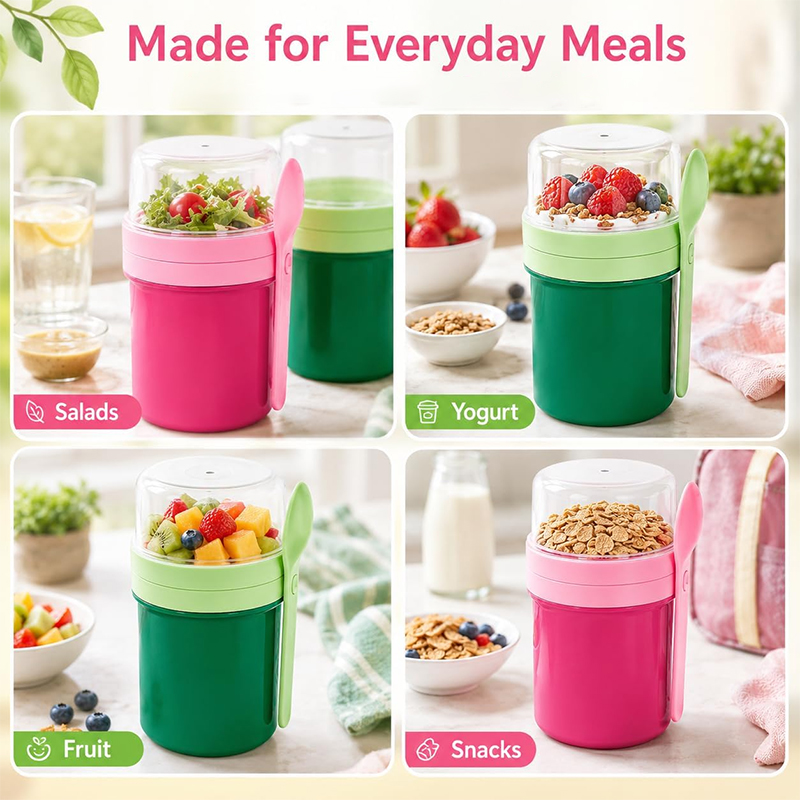 Tragbarer Doppelschichtiger Ov – Food Storage Meals Bewertung und Preis