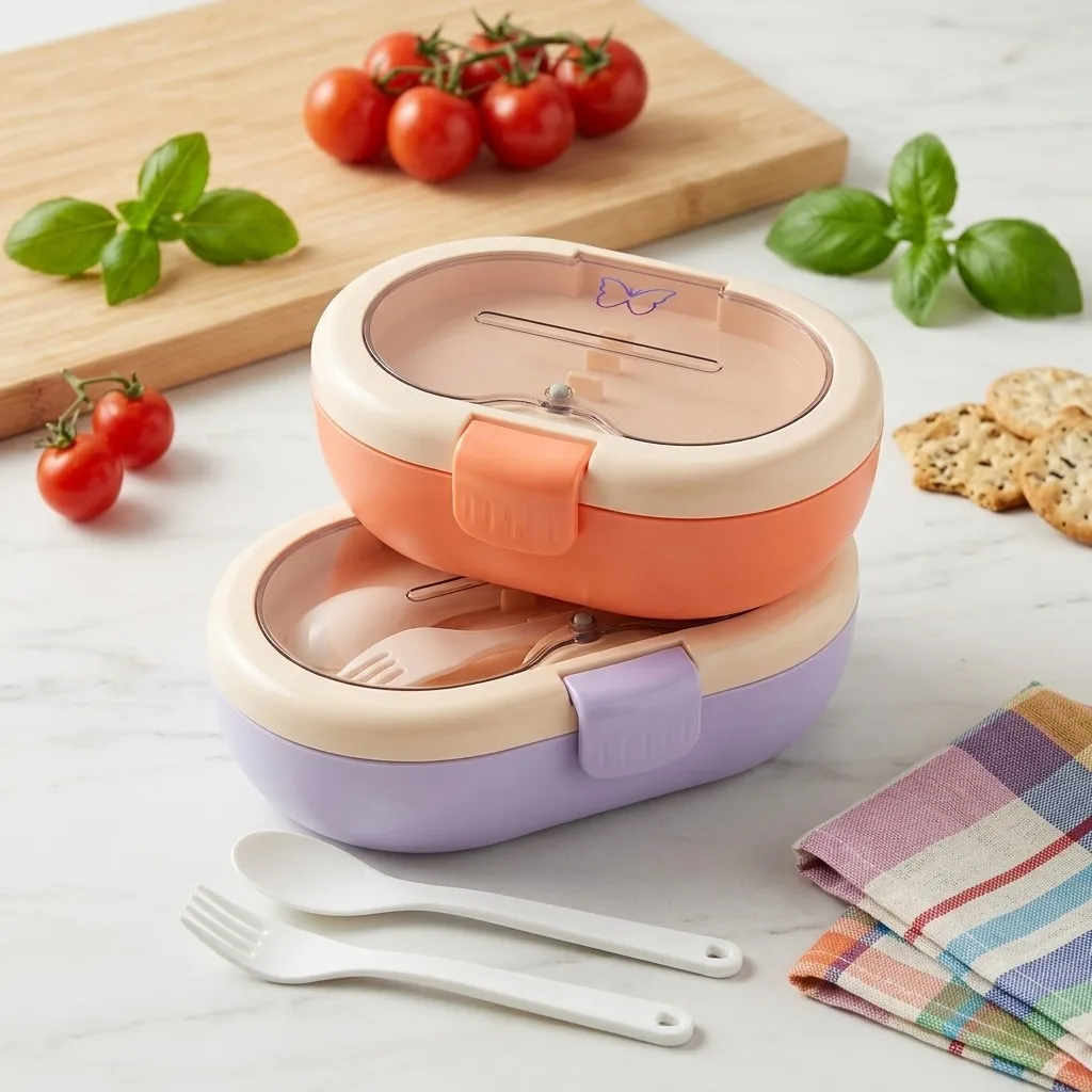 Plastik-Bento-Lunchbox mit Bes – Food Storage With Dividers Bewertung und Preis